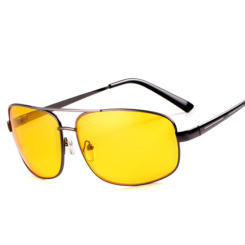 Pilot nattesynsbriller som kjører gul linse klassisk anti-refleks sjåførsikkerhetsbriller for menn og kvinner