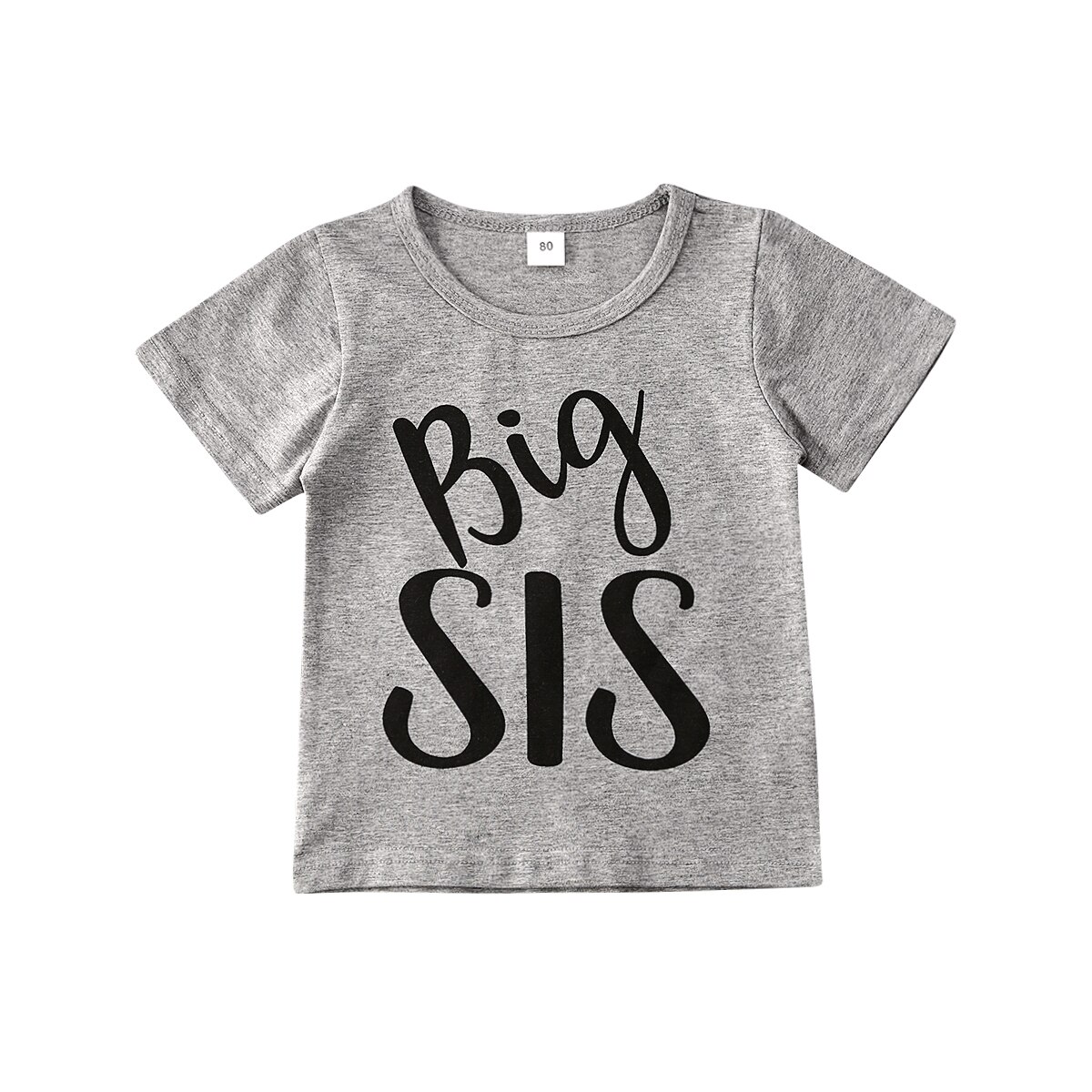 Baby sommerklær søster bror matchende klær baby gutt jente barn topper t-skjorte bokstavtrykk lappeteppe klær 6m-4t