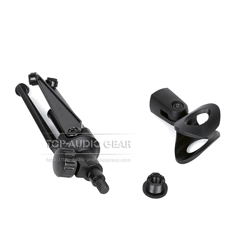 Tafelblad Opvouwbare Statief Mic Stand Voor SHURE SM 58 57 SM58 SM57 Beta 58A 57A Microfoon Stand Mike Clip Klem houder Tafel Mount