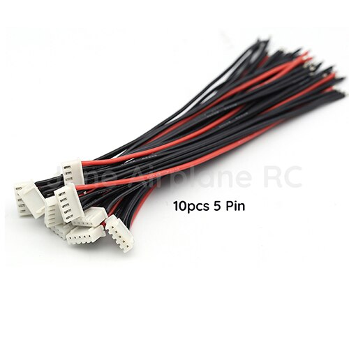 10pcs/lot 2S 3S 4S 6S 8S 9S Lipo Battery Balance Charger Cable IMAX B6 Connector Plug Wire: 4S 5 wire