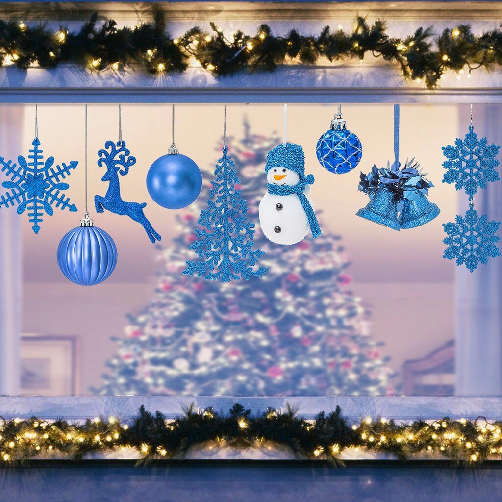 Santa Claus Wall Stickers Wall Cabinet Static Sticker Christmas Decorations For Window Stickers Removable Electrostatic Stickers: B