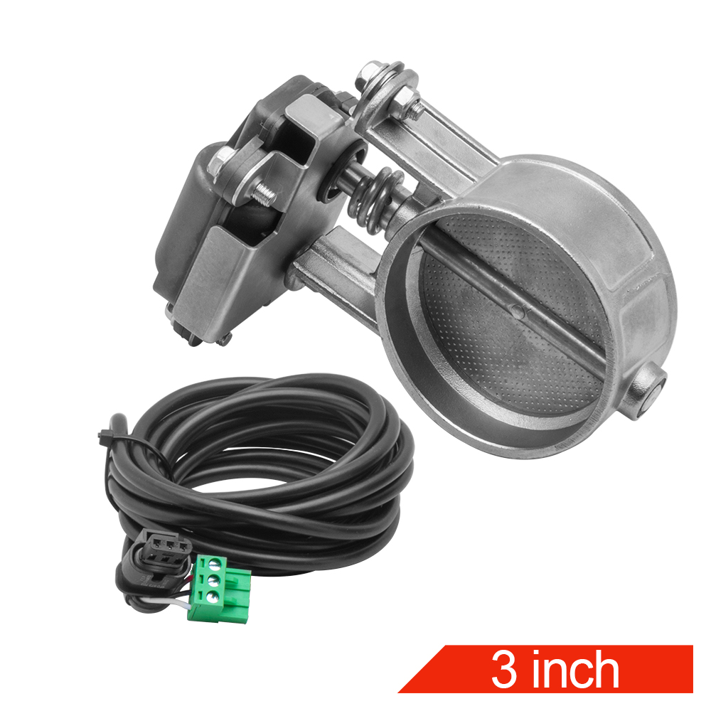 2 '' 2.25 '' 2.5 '' 2.75 '' 3 '' 3.5 '' elektrisk eksosventil i rustfritt stål med finjusterbart fjernkontroll-elektronisk brytersett: Rød