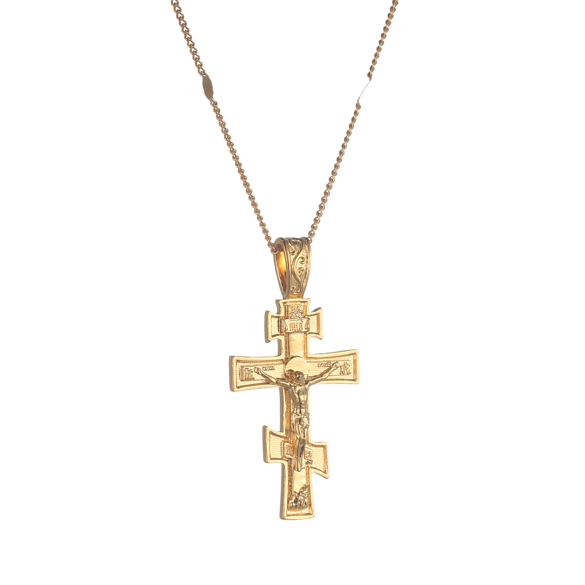 Russische Orthodoxe Christendom Kerk Eeuwige Cross Charms Hanger Ketting Sieraden Rusland Griekenland Oekraïne
