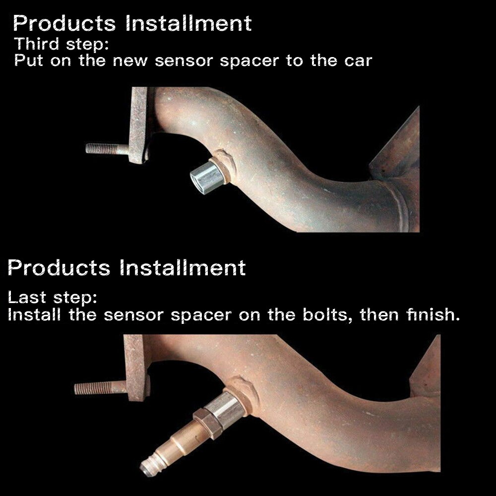 Oxygen Sensor Restrictor Extension Spacer M18x1.5 Adjustable Fix Engine Light Extension Adjustable