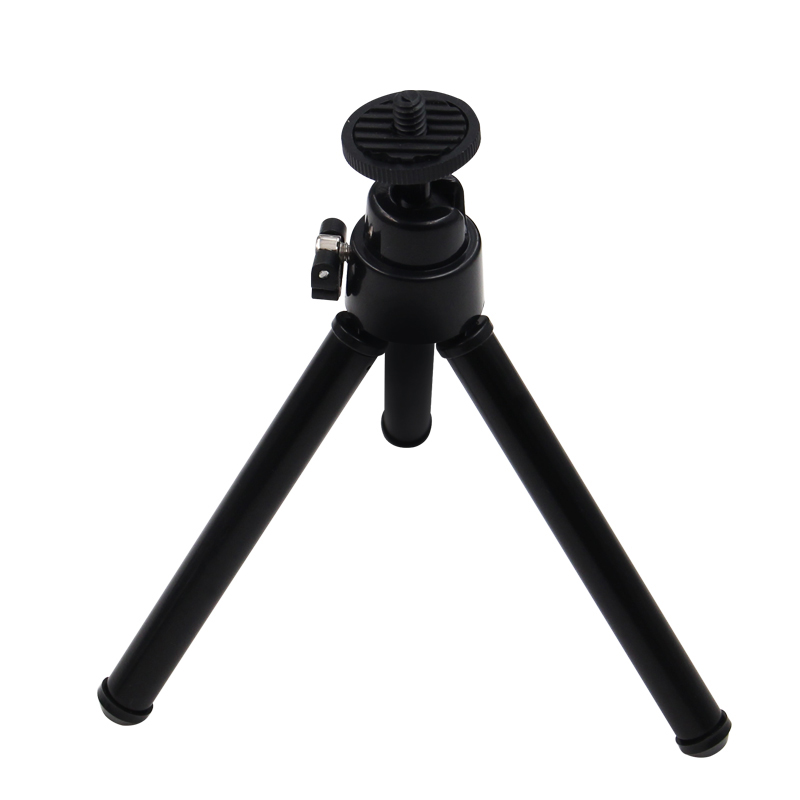 1pc mini tripé telescópico suporte para câmera do projetor tripé de mesa para tripé do telefone móvel para acessórios da câmera: Preto