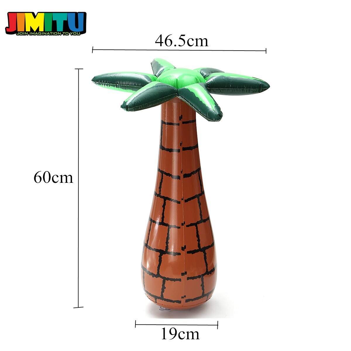 JIMITU 60cm Opblaasbare Drijvende Coconut Palms Tree Zomer Evenementen DIY Decoratie Ornamenten Zwembad Strand Gazon Speelgoed