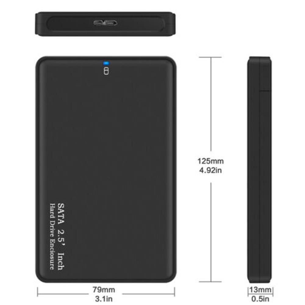 2.5 inch HDD SSD Case Sata to USB 3.0 2.0 Adapter Free 6 2TB Enclosure Support Drive OS Disk 5 Hard For WIndows Gbps Box HD L7J3