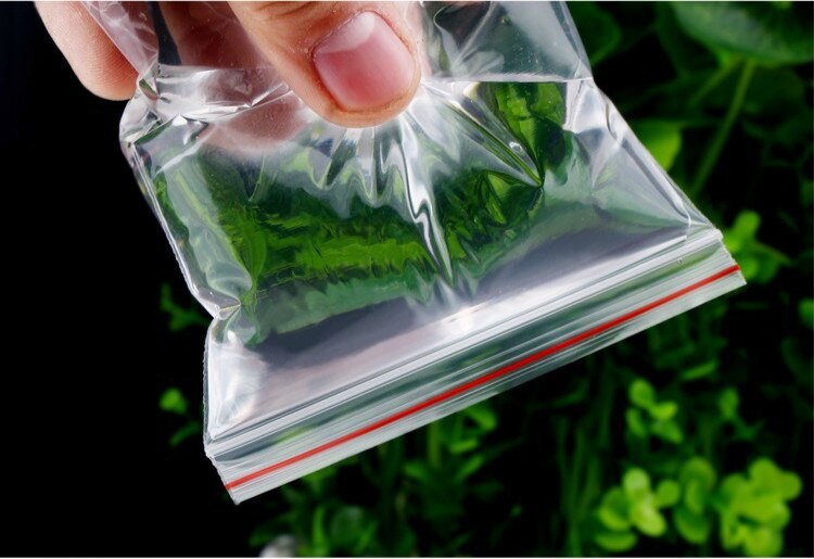 500 Pcs Mini Plastic Ziplock Bags Jewelry Zipper Zip Lock Plastic Bags For Food Packaging Thick Clear Dustproof Storage Bag