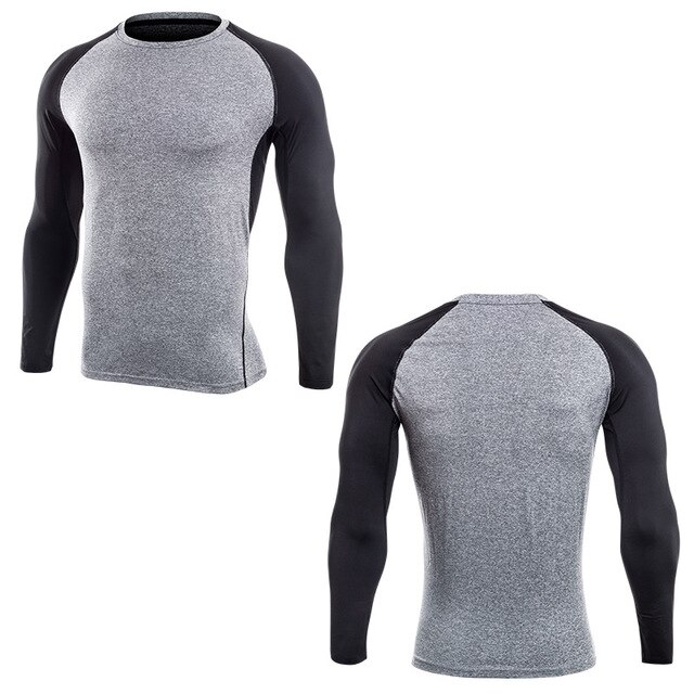 Raglan Manica Lunga Patchwork Stampato T Camicette Gli Uomini di Compressione Corsa e Jogging Camicette Quick Dry Magliette e camicette Palestre Fitness MMA Elastico Abbigliamento Sportivo: C5 / Asian size XL