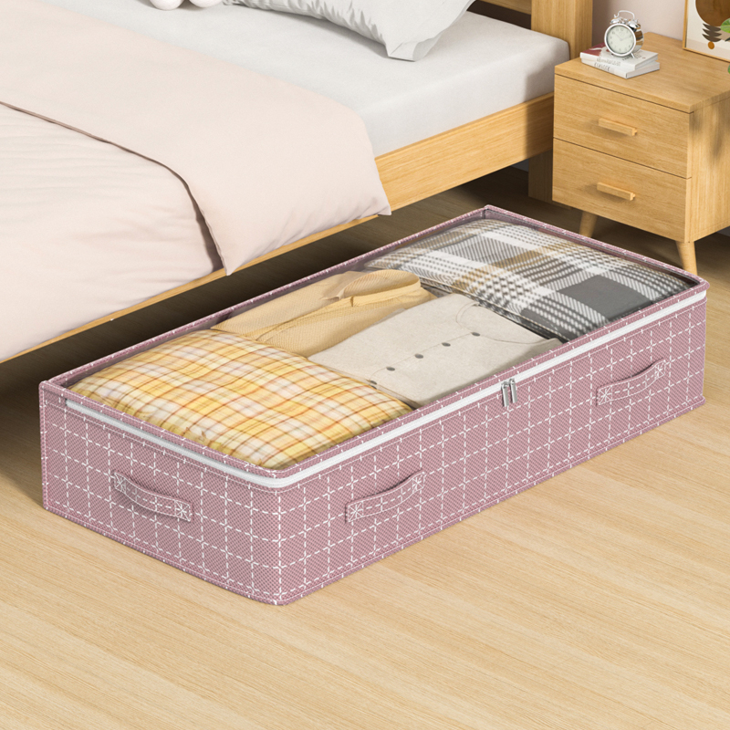Caja de almacenamiento grande para cama, bolsa de almacenamiento plegable para ropa, edredón, hogar, polvo y humedad, juguete para dormitorio, bolsa organizadora de artículos diversos