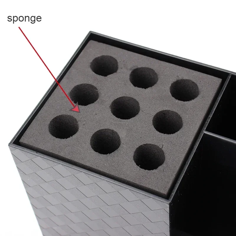 Czarno-białe pudełko robić przechowywania nożyczek fryzjerskich Grzebień Klipsy Stojak Fryzjerski Kosmetyczny schowek na narzędzia Akcesoria fryzjerskie