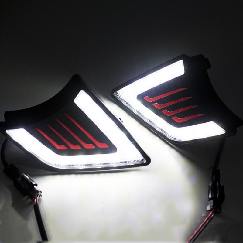 Led -päiväajovalo sumuvalo 12v auton ajovalot toyota hilux vigo