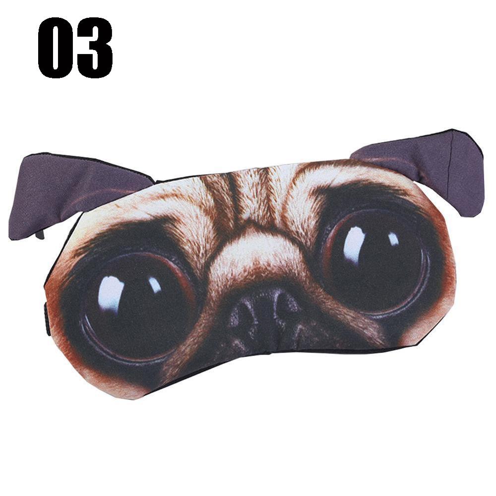 Cute Cat Sleep Mask Eye Mask Eyeshade Cover Shade Natural Sleeping Eye Patch Women Men Soft Portable Blindfold Travel Eyepatch: 03