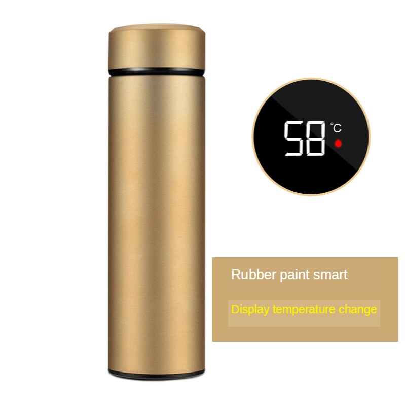 500ml Intelligent Thermos Coffee Bottle Temperature Display Stainless Steel Vacuum Water Cup Coffee Mug Vacuum Insulated Bottle