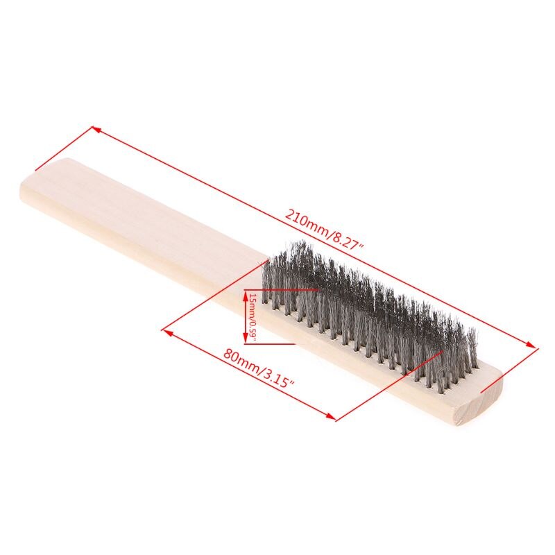 1pcs Stainless Steel Wire Brush Paint Removal Cleaning Metal Polishing Rust Cleaning Brushes Clean Tools Hand Tool