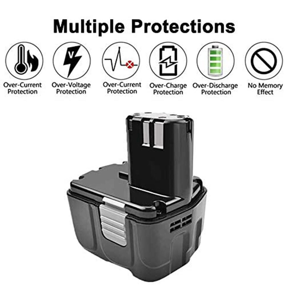 14.4V 12800mAh Batterie Rechargeable Pour Hitachi EB1414S EB14B EB1412S 324367 EB14S DS14DL DV14DL CJ14DL DS14DVF3 NI-MH