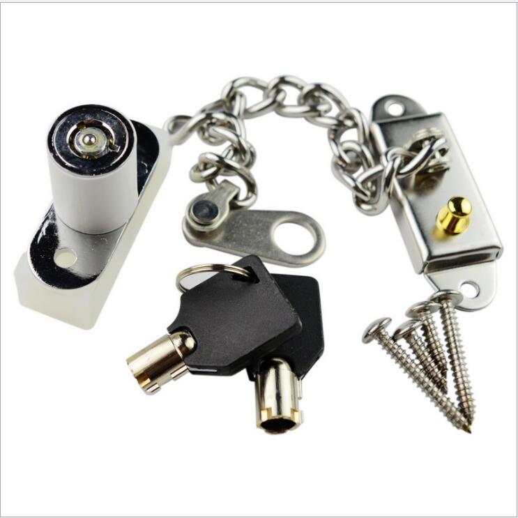 Plastic aluminum alloy flat window safety lock to prevent children climbing windows fall frame anti-theft door shutter lock