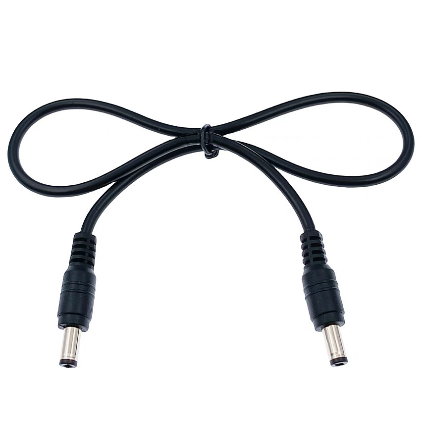Câble adaptateur DC5521 vers DC5521, 18AWG, 2.1mm, prise mâle vers mâle