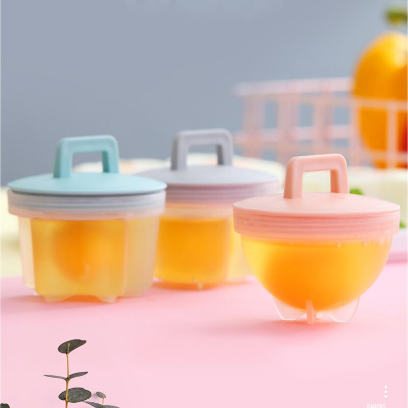 4 Stks/set Plastic Leuke Ei Stroper Pocheren Pods Egg Mold Cooker Boiler Keuken Koken Gereedschap Pannenkoek Maker Met Deksel Borstel