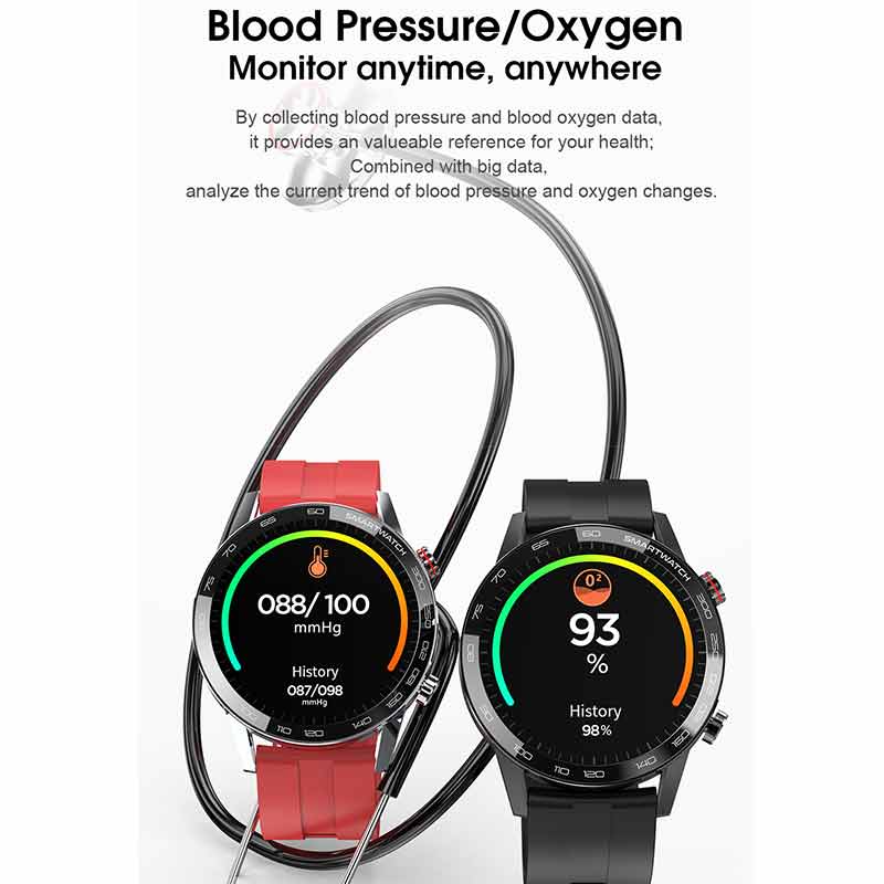 Opaska Smart Microwear L16 - Wodoodporna IP68, Monitor Tętna i Ciśnienia Krwi, Tracker Aktywności