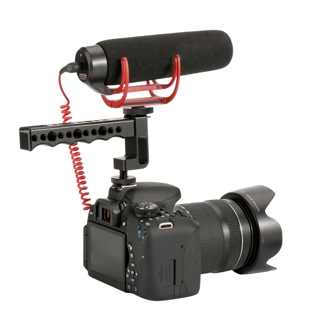 SLR DSLR Maniglia Extender Mount Video Stabilizzazione Durevole Sollevare In Lega di Alluminio Doppio Hot Shoe Facile Da Installare Per Sony A7 Ecc