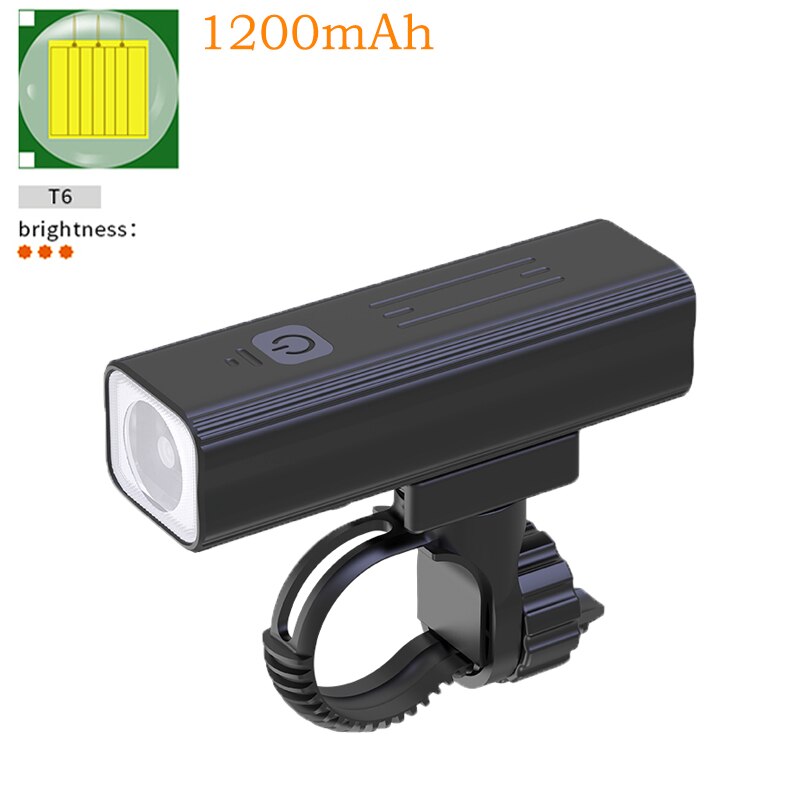 XHP90 Fahrrad Licht P50 LED USB Aufladbare T6/L2 Leistungsstarke Wasserdicht Vorne Scheinwerfer 3200mAh Neue MTB Radfahren Taschenlampe Energie: T6-1200mAh