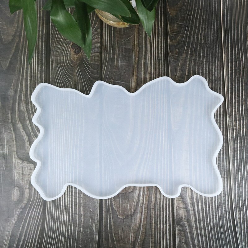 Bandeja de silicona hecha a mano para fruta, Base de alfombrilla para mesa, bandeja de té, moldes de posavasos, decoración, bamboleante, suministros de Arte de resina epoxi