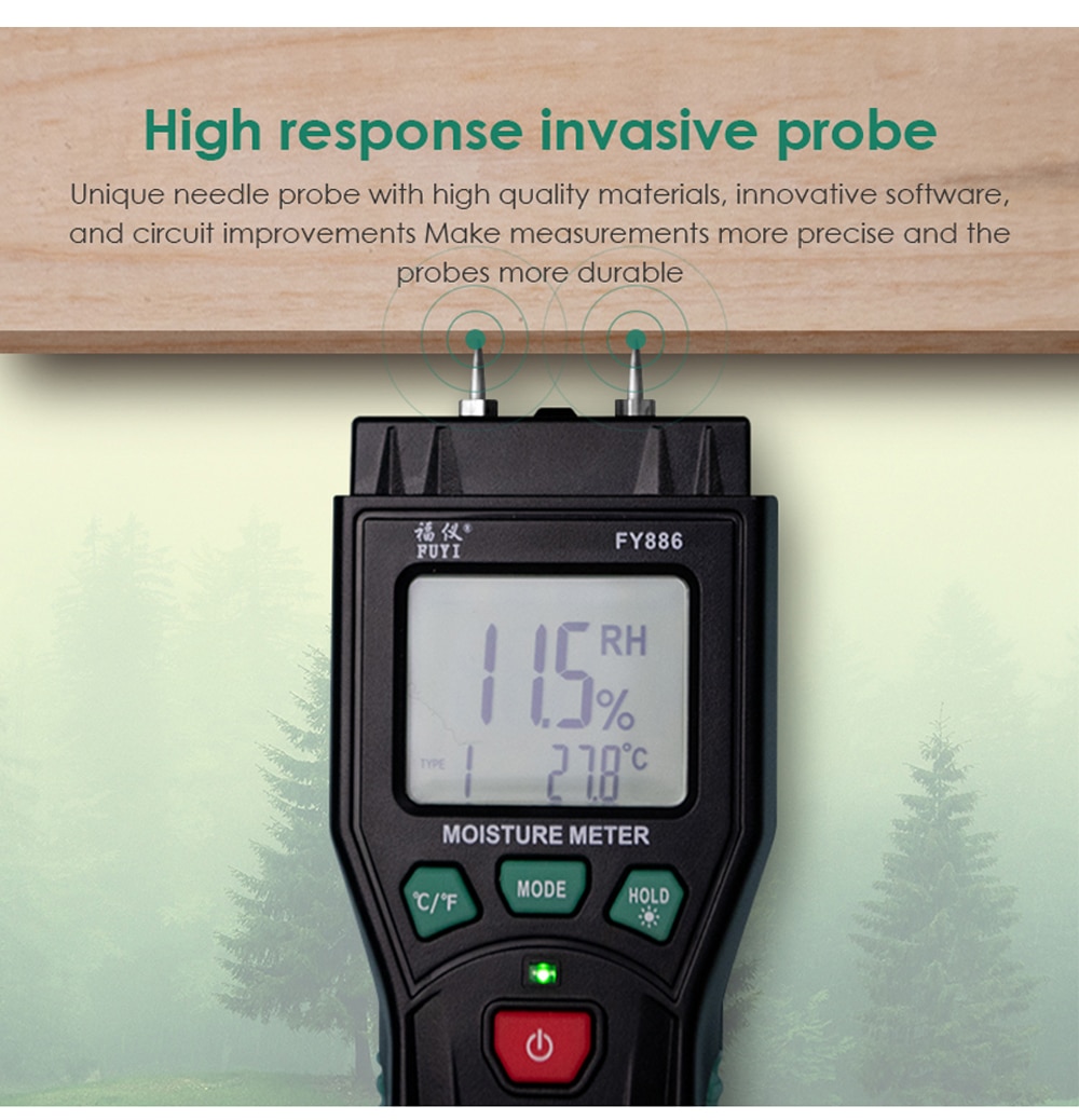 Digital Wood Moisture Meter of Materials Humidity Tester Timber Damp Detector medidor de humedad vochtmeter moisture meter