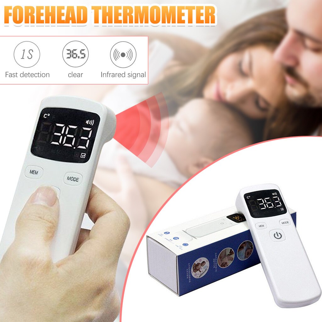 Non-Contact Infrarood Voorhoofd Thermometer Digitale Infrarood Body Temporal Thermometer # P4