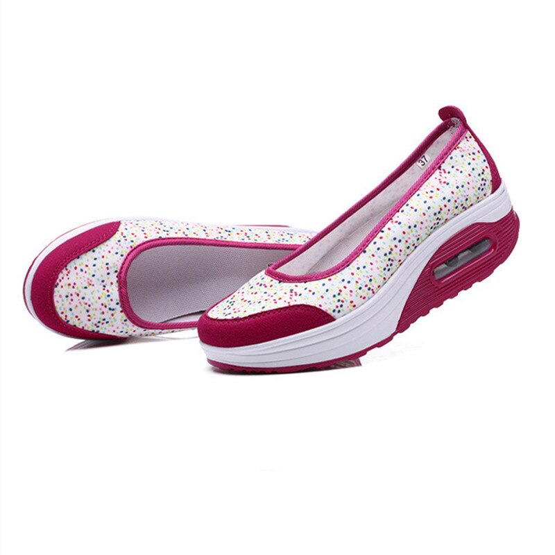 Sport Running Shoes Woman Outdoor Breathable Height Increasing Mesh Shoes Lightweight Athletic Sneaker Women Platform