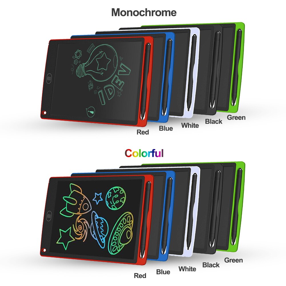 8.5inch LCD Display Writing Tablet Electronic Doodle Board Digital Colorful Handwriting Pad Drawing Doodle Graphics Kids