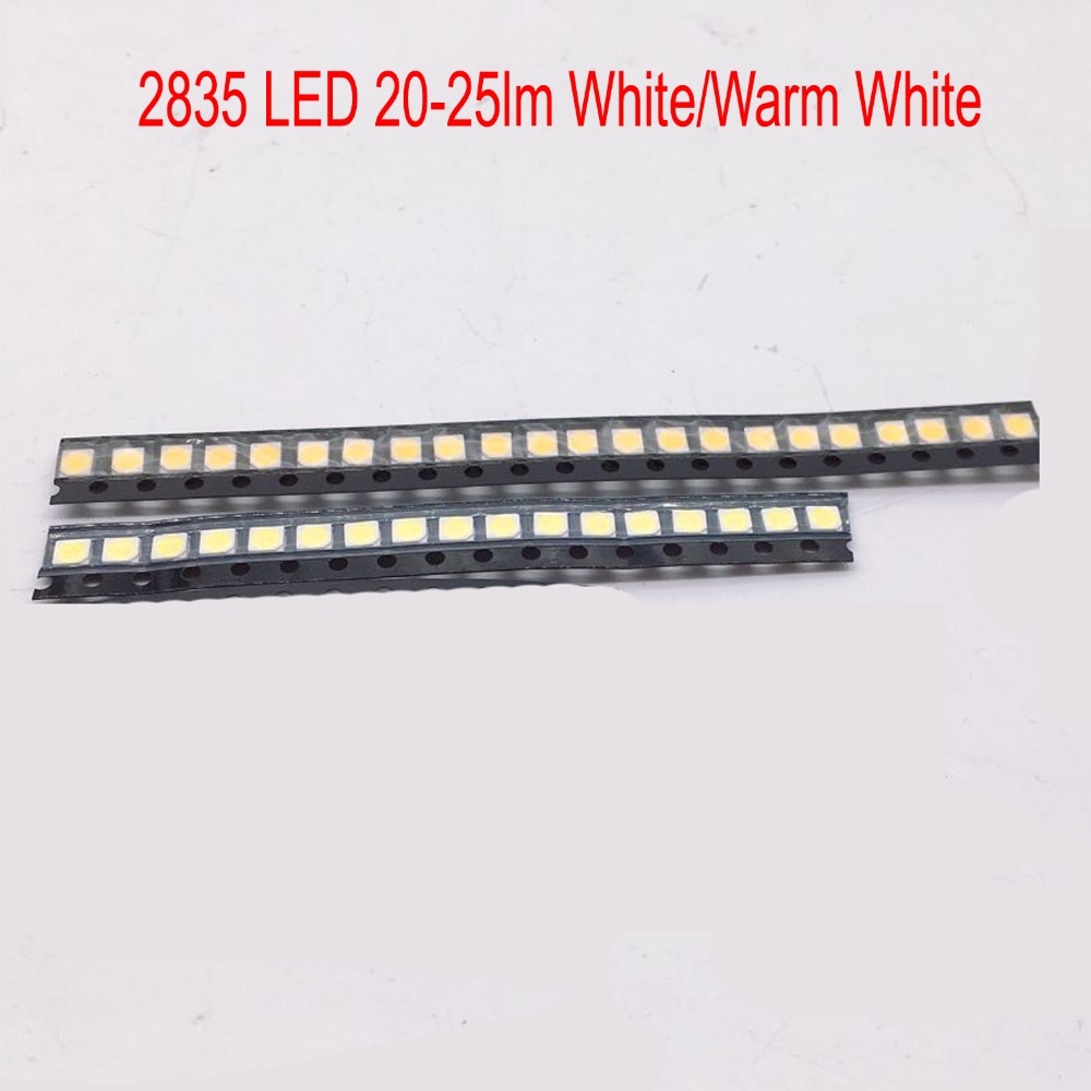 100 pcs 0.2 W SMD 2835 LED Lamp Kraal 20-25lm Wit/Warm Wit SMD LED Kralen LED Chip DC3.0-3.6V voor Alle soorten LED Licht