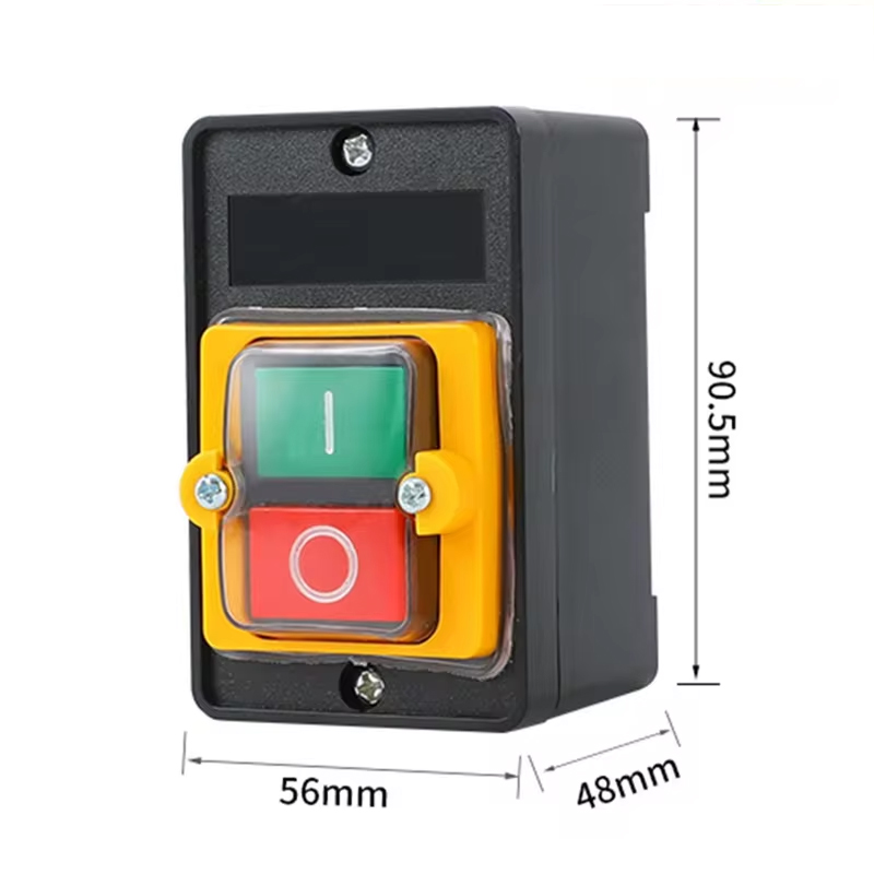 1PC WaterProof Push Button Switch ON/OFF Switch Mechanical Equipment Controlor
