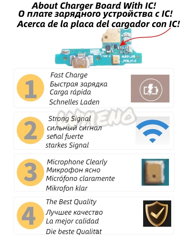 Wyieno per Lenovo Z5 Z5s Z6 Lite Edizione della Gioventù S5 K520 K5s USB Caricatore Del Bacino di Carico Cavo Della Flessione del Microfono bordo