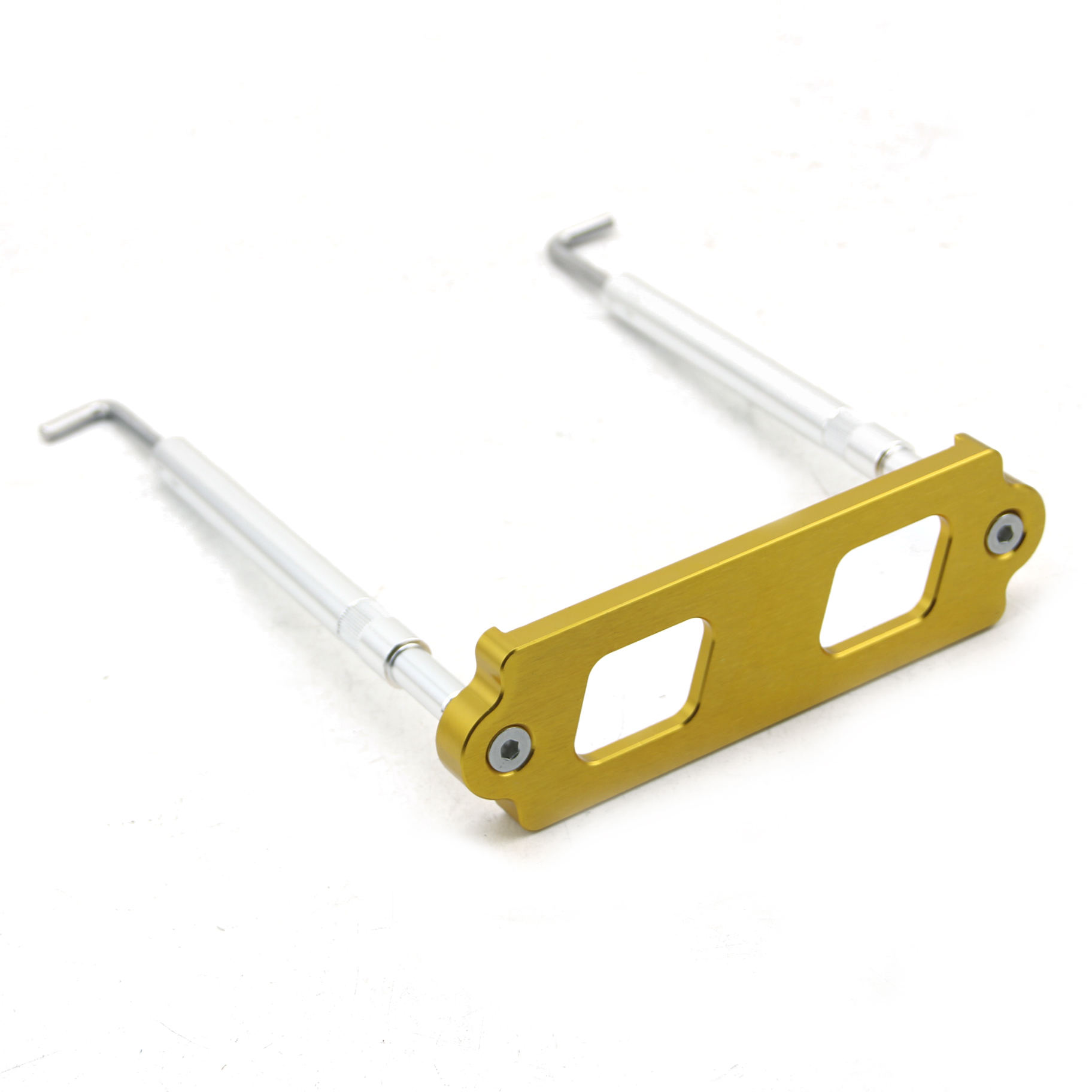 Aluminum Car Battery Tie Down Kit Hold Down Rod With Stainless Tray Hooks For Honda Civic / CRX S2000 For Acura Integra RSX