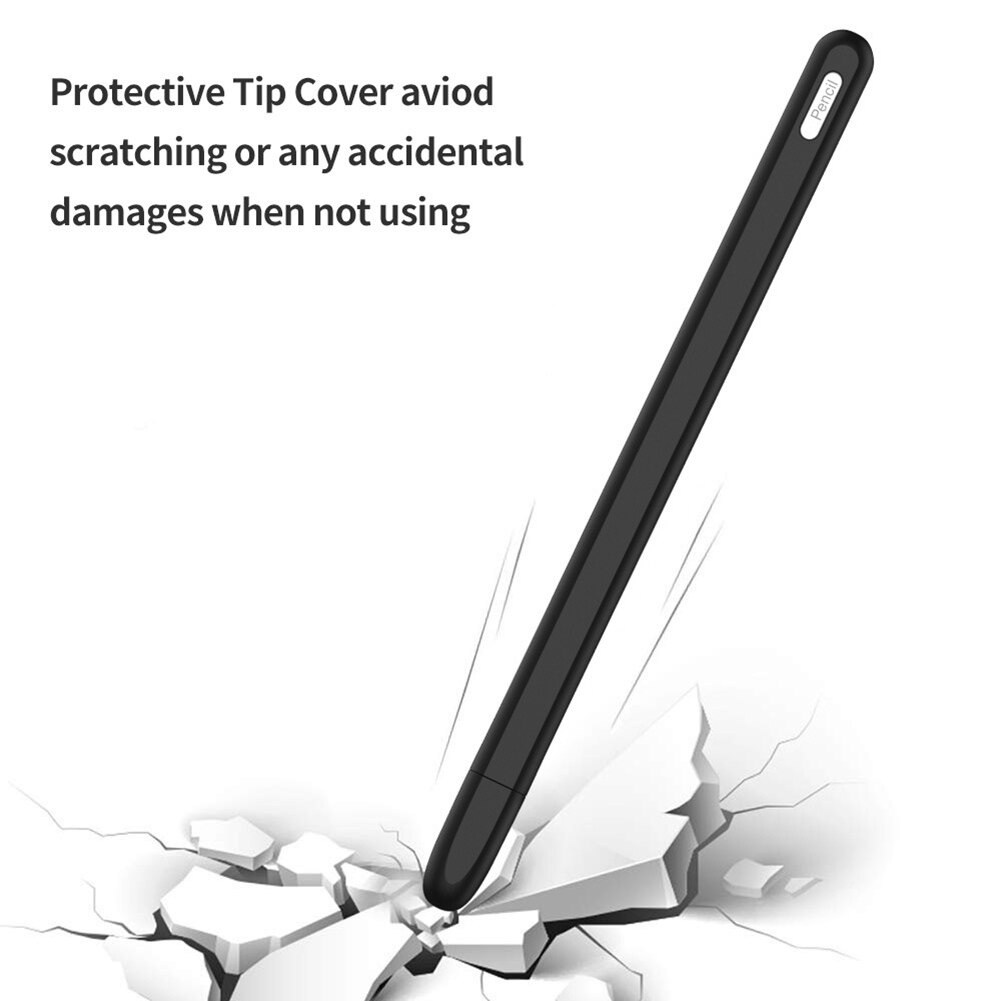 Anti-Unterhose Silikon Bleistift Hülse Abdeckung Schutzhülle für Apfel Bleistift 2 SGA998