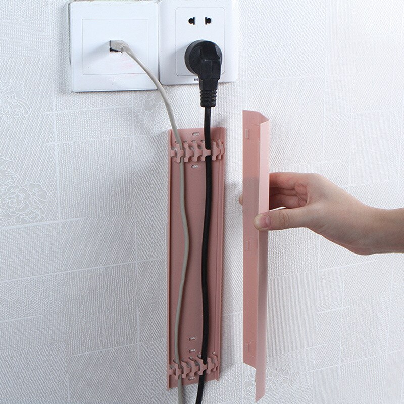 Wall Mount Self-adhesive Cable Cover Protector Home Office Wire Management Cord Organizer Holder Hide Raceway Organiser