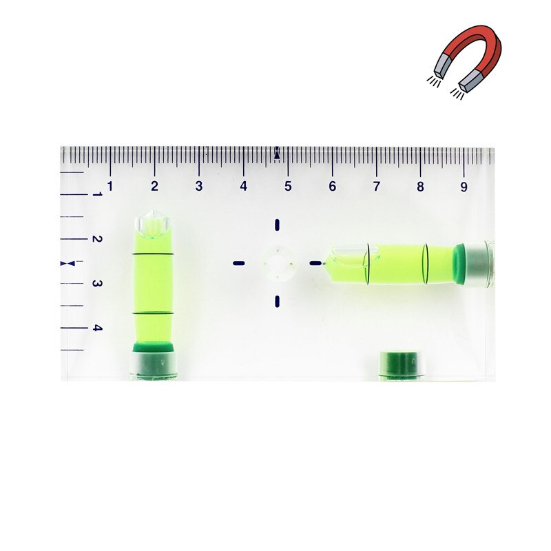 HACCURY – niveau magnétique Transparent de , Mini niveau à bulle avec trois aimants puissants