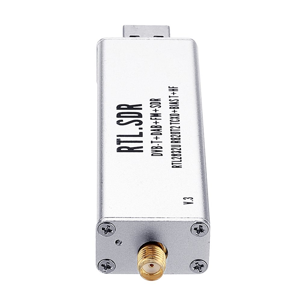 0.1MHz-1.7GHz TCXO RTL SDR récepteur R820t2 USB RTL-SDR Dongle avec 0,5ppm TCXO SMA MJZSEE A300U testeur-argent