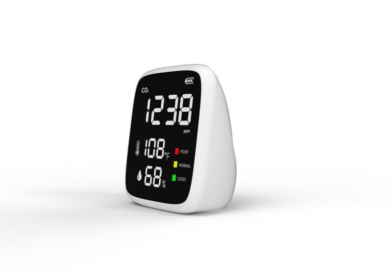 Indoor CO2 Detector Air Monitor Infrared NDIR Detector with Temperature Humidity Detection