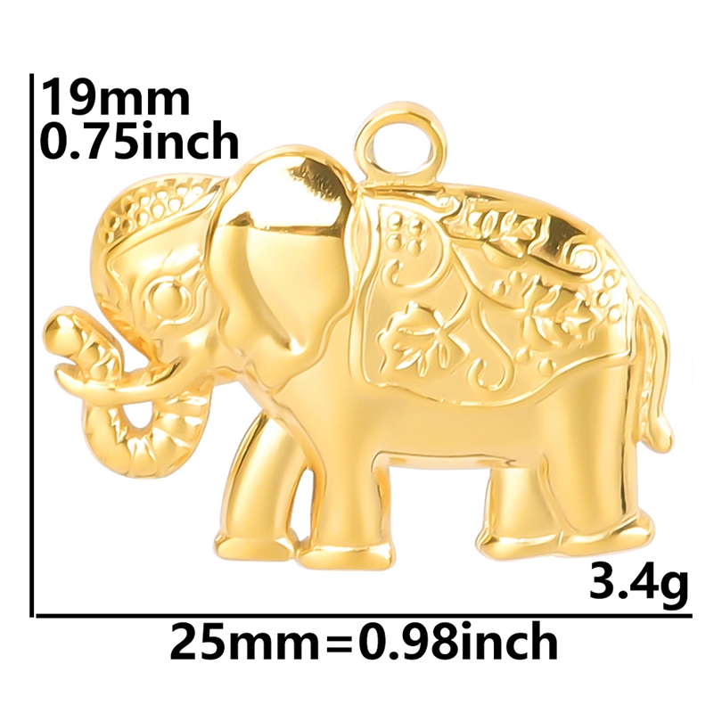 Colgante de acero inoxidable para la fabricación de joyas, dijes de animales marinos, concha, estrella de mar, Tortuga, tiburón, mariposa, Color dorado, 5 unidades por lote