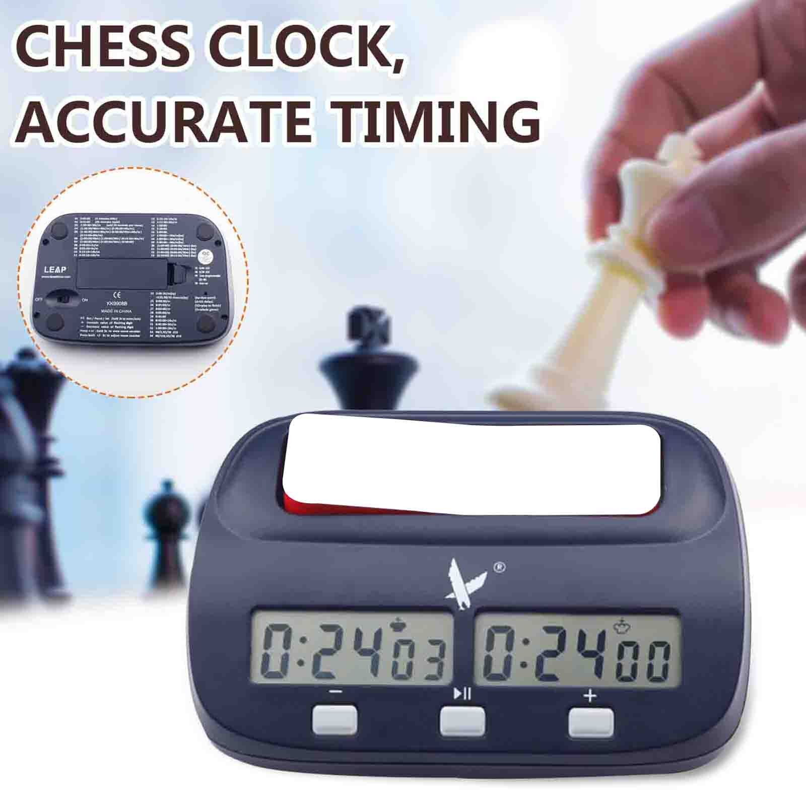 40#Chess Clocks Portable Digital Chess Board Competition Count up down Chess Games Electronic Alarm Stop Timer
