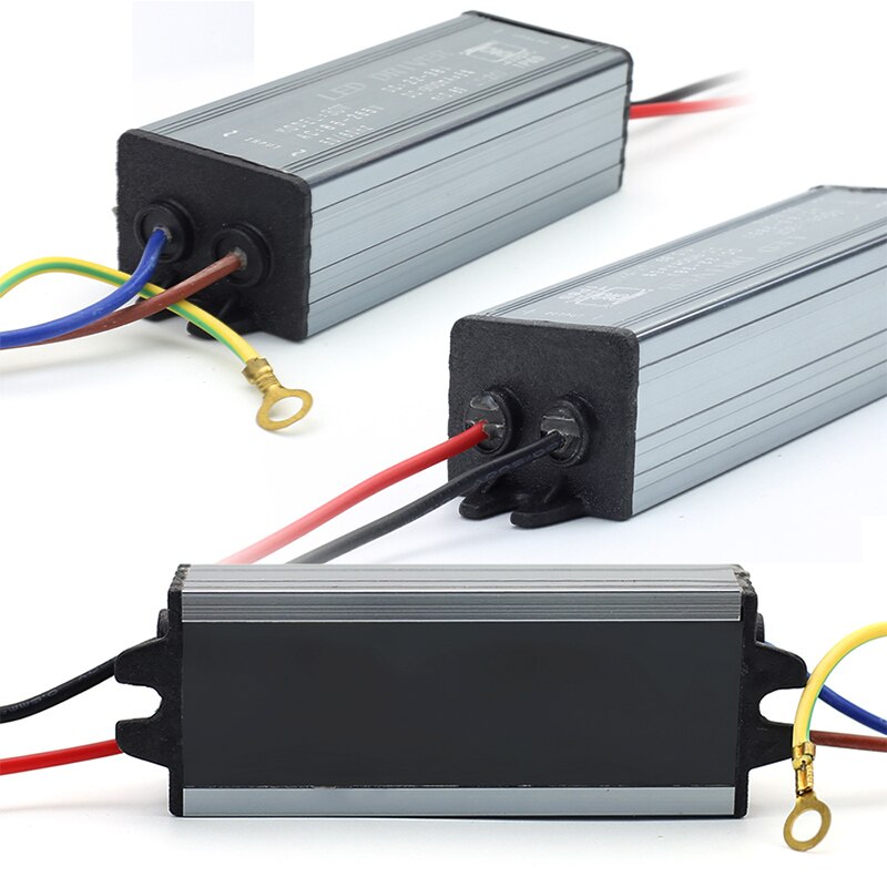 Full power led driver 10w 20w 30w 50w 100w vanntett  ac110v ac220v aluminium for flomlys høy bay lampe