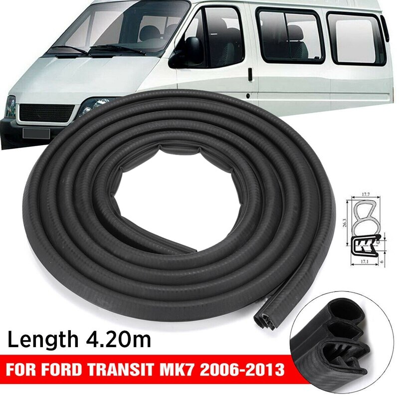 For Ford Transit MK7 V347 Front Sliding Door Weatherstrip Rubber Seal Right / Left 2006 1555296 4467595