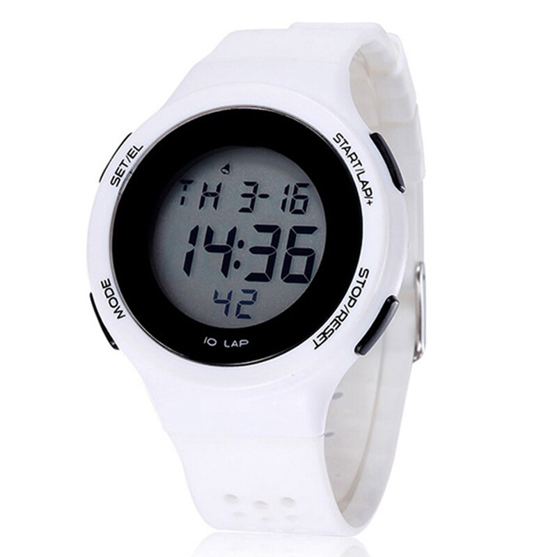 Shhors Wit Horloge Mannen Led Digitale Horloges Mannen Casual Sport Silicone Elektronische Horloges Klok Reloj Hombre