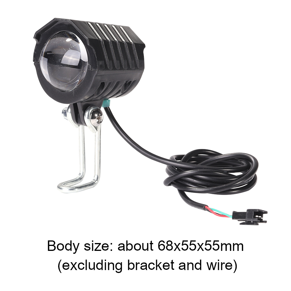 2 in 1 E-bike light headlight input DC 36V 48V 60V ebike handlebar lamp Electric Scooter LED Front light with horn: Type B