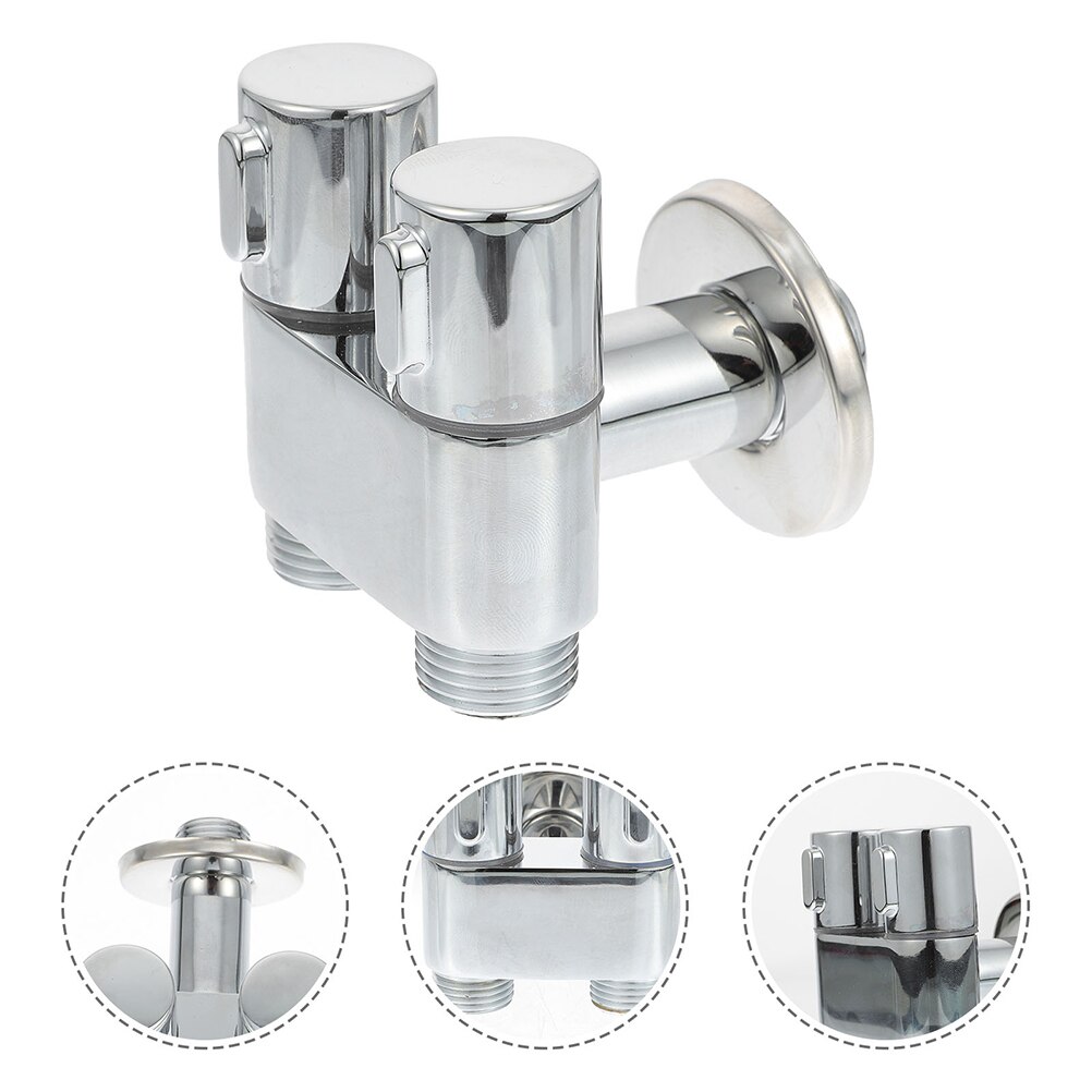 Water Shut Off Valves 1/2 Inch 3/4 Inch Threaded Toilet Faucet Valves Supply: 7.5X7X6cm