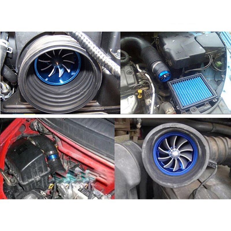 65-75mm Universal- Single Kompressor Turbine Turbo Fan Luftfilter Aufnahme Gas Treibstoff Sparer Fan Auto Kompressor