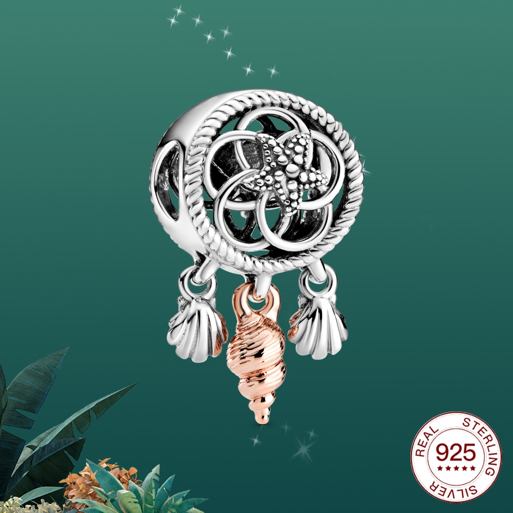925 sterling silver Marine dolphin whale shell charm Fit Original silver Bracelet Jewelry For Women Summer: PAS180