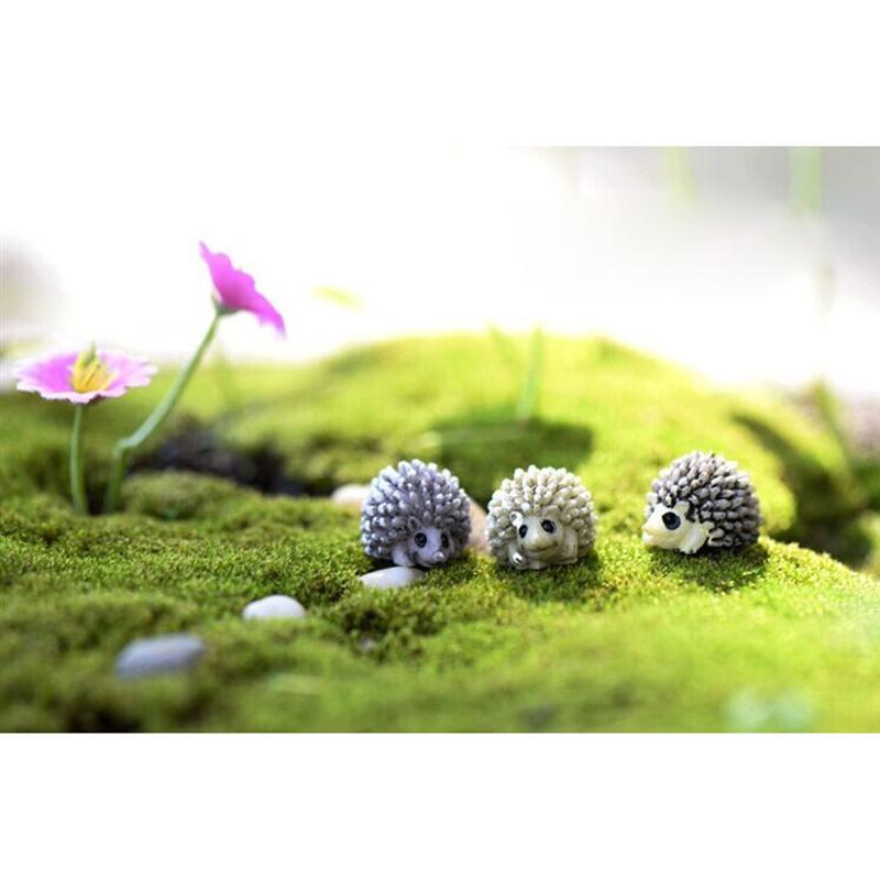 Decoraties 2 stks/set Schattige Mini Egel Standbeeld